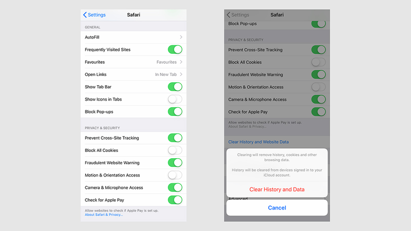 Safari locks most of your browsing data to your devices.